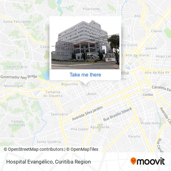 Hospital Evangélico map