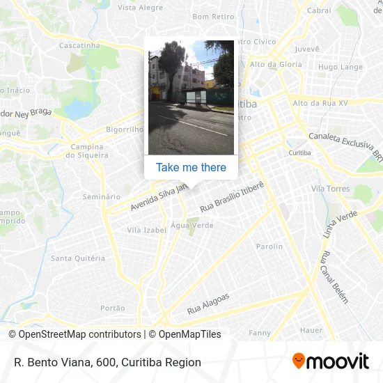 R. Bento Viana, 600 map