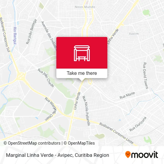 Marginal Linha Verde - Avipec map