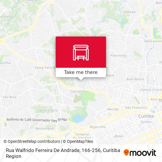 Rua Walfrido Ferreira De Andrade, 166-256 map