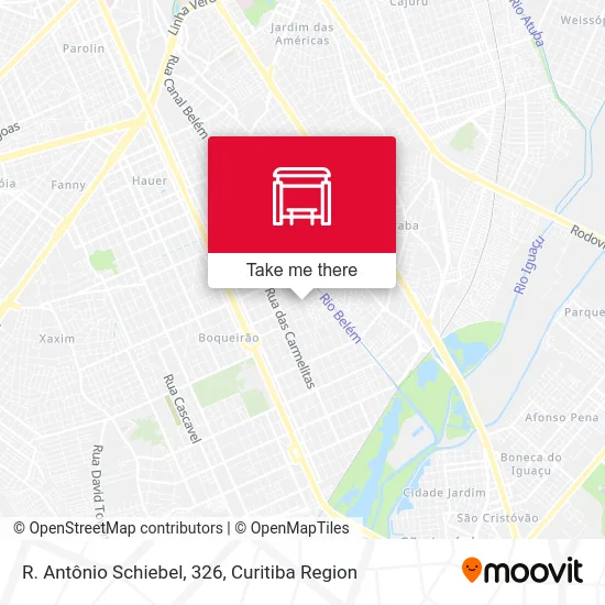 R. Antônio Schiebel, 326 map