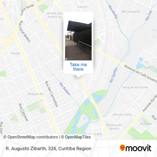 R. Augusto Zibarth, 326 map