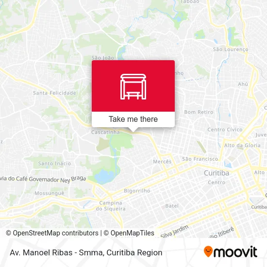 Av. Manoel Ribas - Smma map