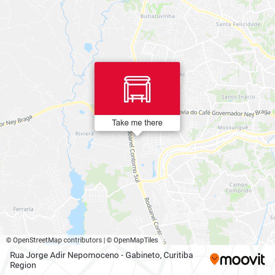 Rua Jorge Adir Nepomoceno - Gabineto map