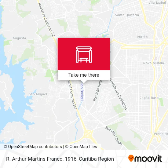 R. Arthur Martins Franco, 1916 map