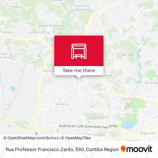 Rua Professor Francisco Zardo, 590 map