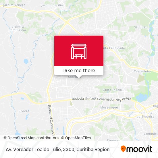 Mapa Av. Vereador Toaldo Túlio, 3300