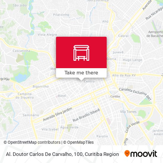 Al. Doutor Carlos De Carvalho, 100 map