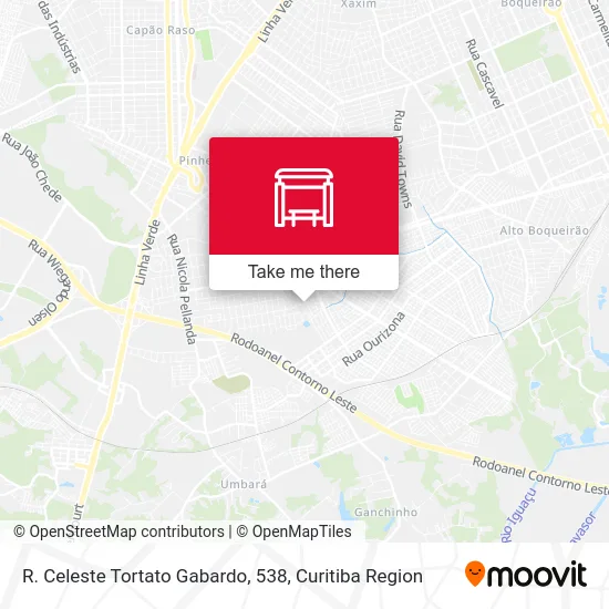 R. Celeste Tortato Gabardo, 538 map