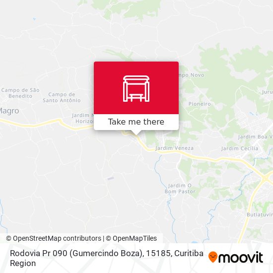 Mapa Rodovia Pr 090 (Gumercindo Boza), 15185