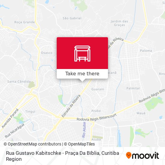 Rua Gustavo Kabitschke - Praça Da Bíblia map