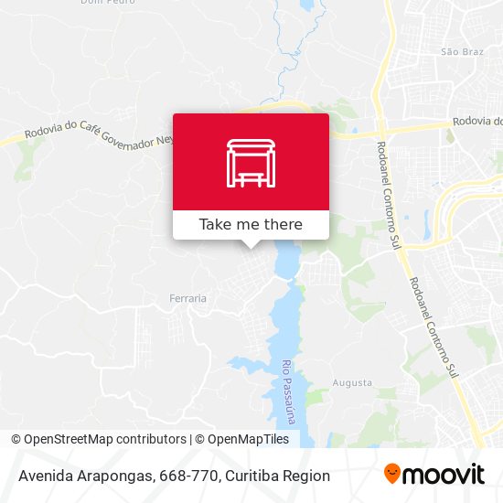 Mapa Avenida Arapongas, 668-770