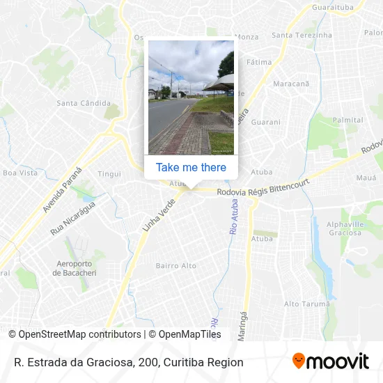 R. Estrada da Graciosa, 200 map