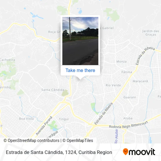 Estrada de Santa Cândida, 1324 map