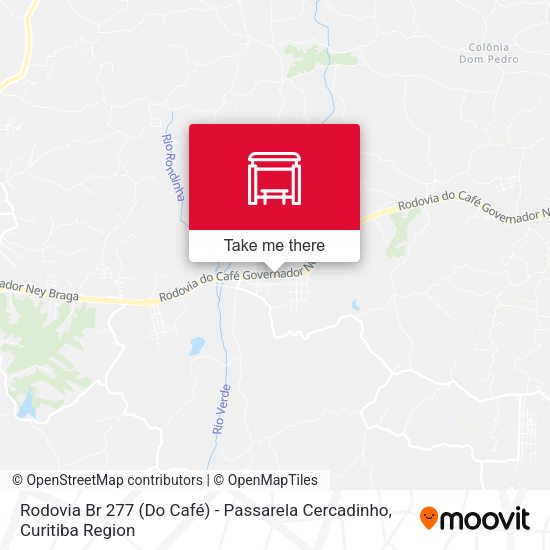 Rodovia Br 277 (Do Café) - Passarela Cercadinho map
