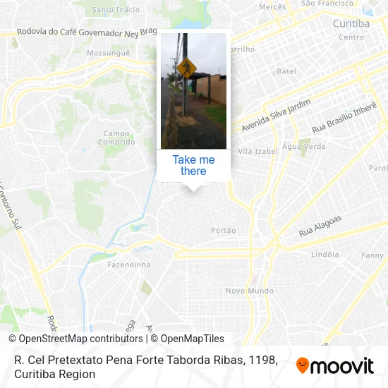 R. Cel Pretextato Pena Forte Taborda Ribas, 1198 map