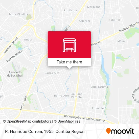 R. Henrique Correia, 1955 map