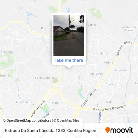 Estrada Do Santa Cândida 1383 map
