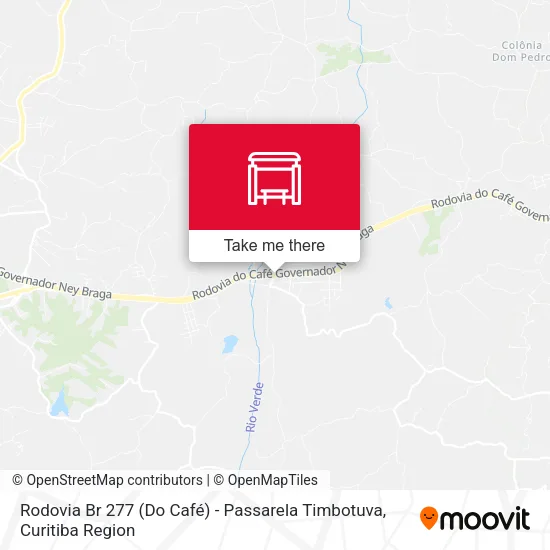 Rodovia Br 277 (Do Café) - Passarela Timbotuva map