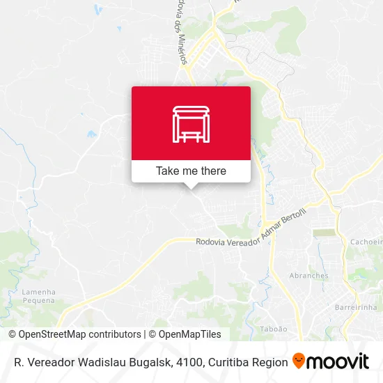 R. Vereador Wadislau Bugalsk, 4100 map