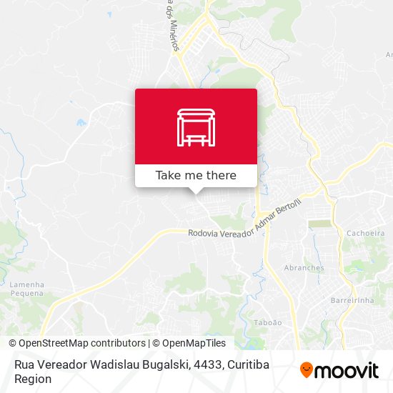 Rua Vereador Wadislau Bugalski, 4433 map