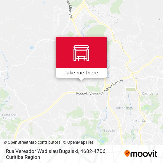 Rua Vereador Wadislau Bugalski, 4682-4706 map