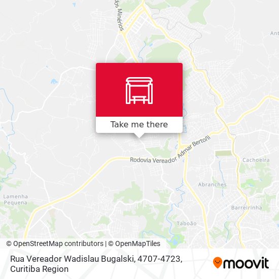 Rua Vereador Wadislau Bugalski, 4707-4723 map