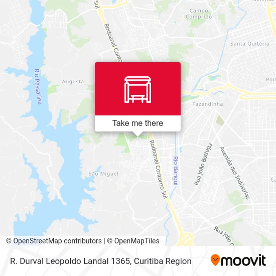 R. Durval Leopoldo Landal 1365 map