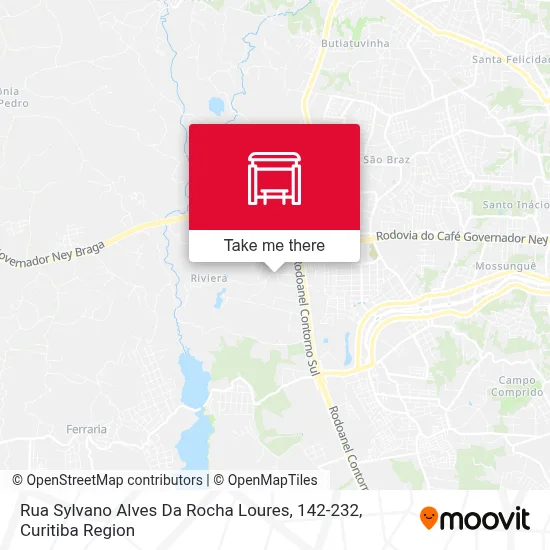 Rua Sylvano Alves Da Rocha Loures, 142-232 map