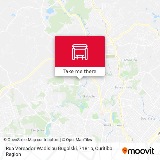 Rua Vereador Wadislau Bugalski, 7181a map