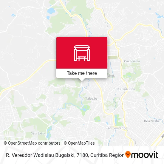 R. Vereador Wadislau Bugalski, 7180 map