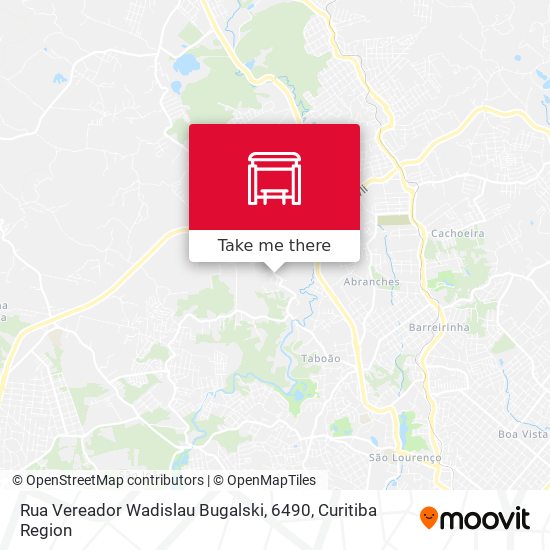Rua Vereador Wadislau Bugalski, 6490 map