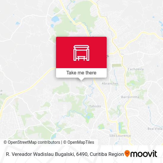 R. Vereador Wadislau Bugalski, 6490 map