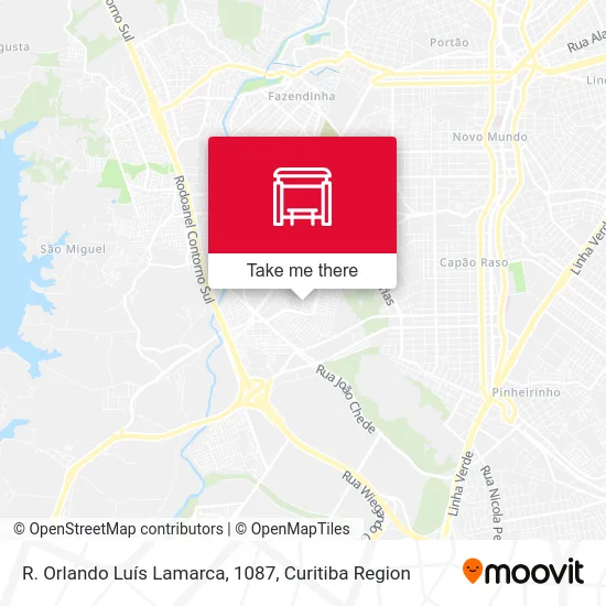 R. Orlando Luís Lamarca, 1087 map