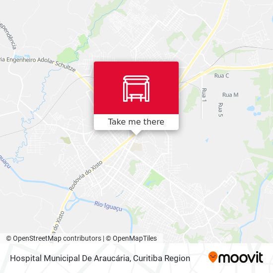 Hospital Municipal De Araucária map