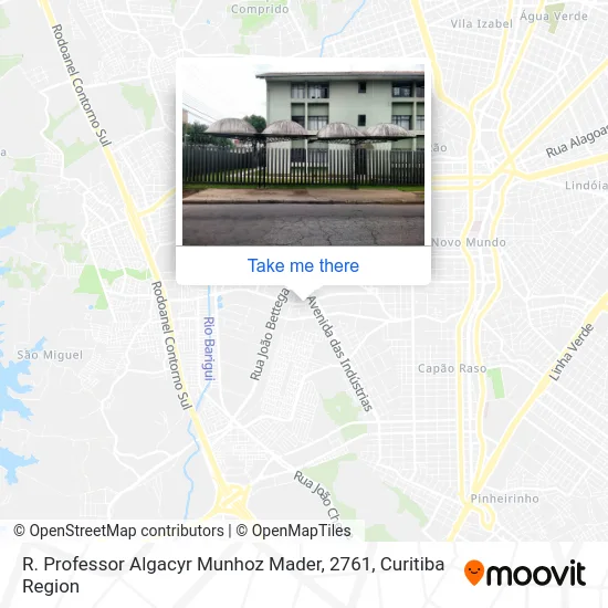 R. Professor Algacyr Munhoz Mader, 2761 map