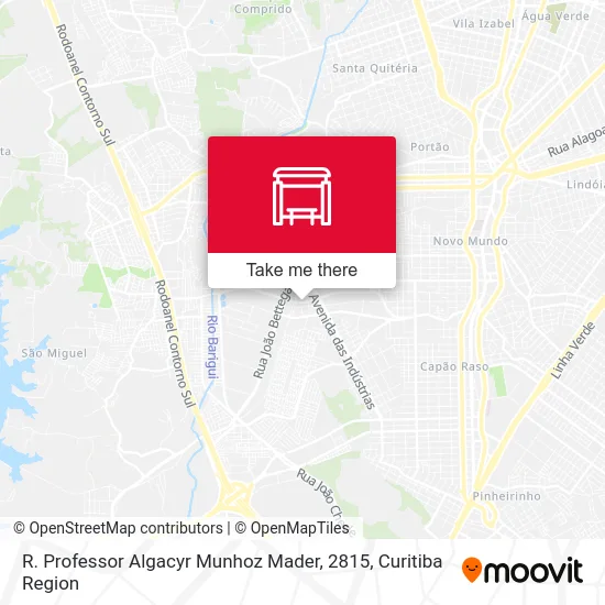 R. Professor Algacyr Munhoz Mader, 2815 map