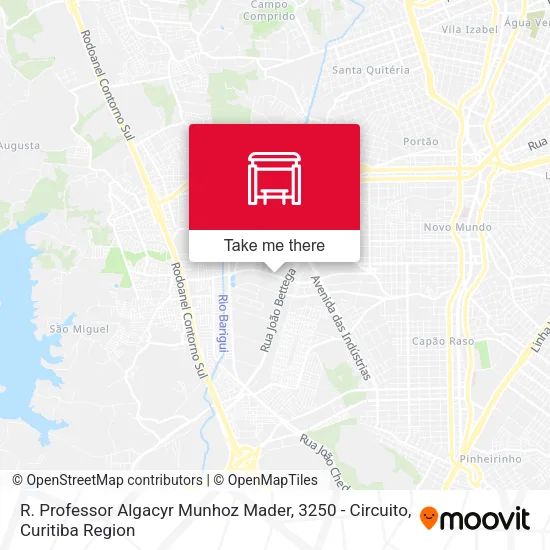 R. Professor Algacyr Munhoz Mader, 3250 - Circuito map