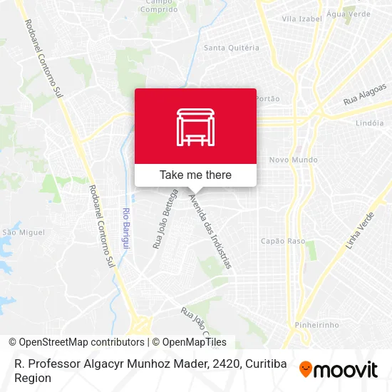 R. Professor Algacyr Munhoz Mader, 2420 map