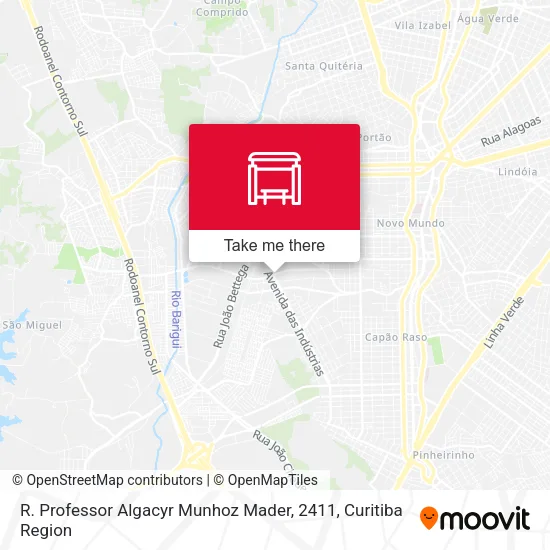 R. Professor Algacyr Munhoz Mader, 2411 map