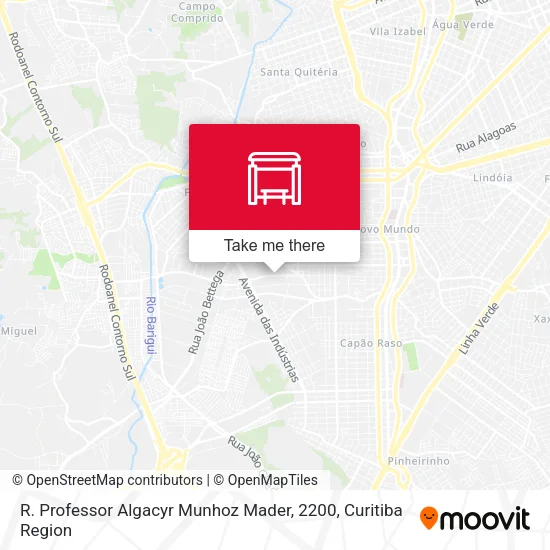 R. Professor Algacyr Munhoz Mader, 2200 map