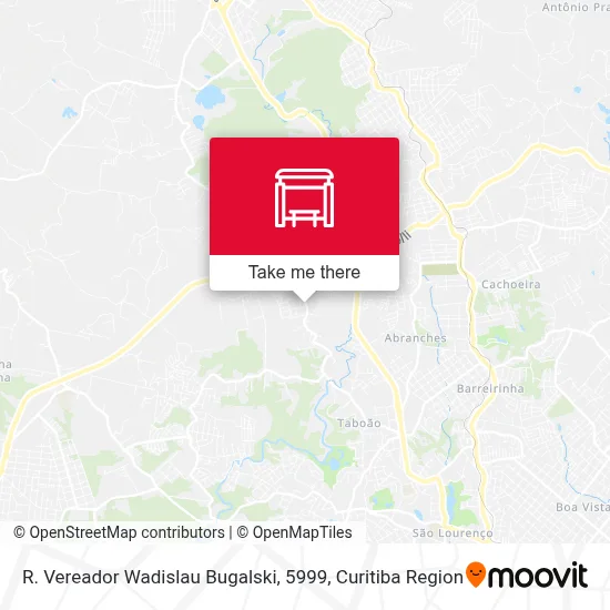 R. Vereador Wadislau Bugalski, 5999 map