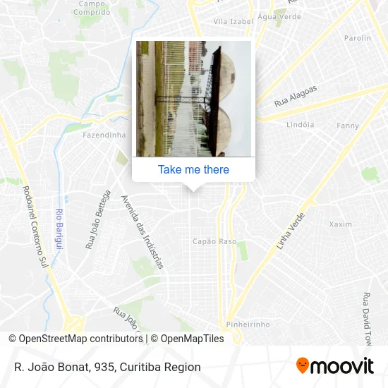 R. João Bonat, 935 map