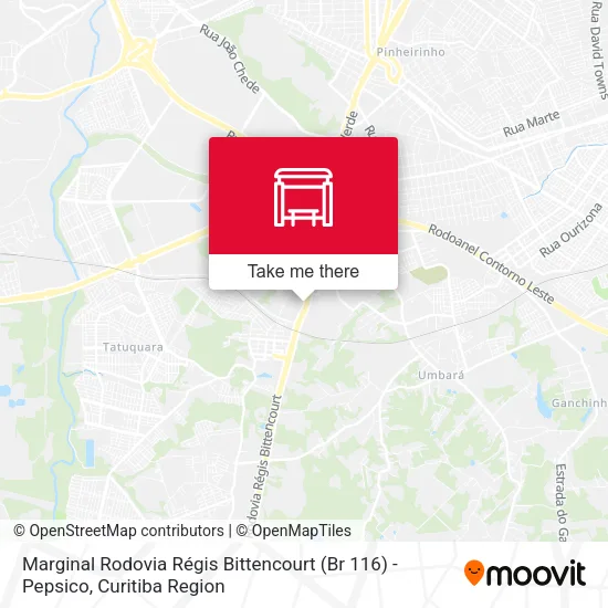 Marginal Rodovia Régis Bittencourt (Br 116) - Pepsico map
