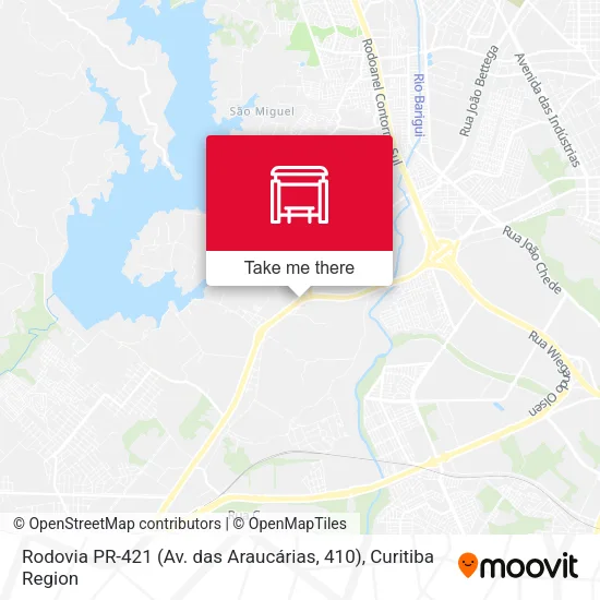 Rodovia PR-421 (Av. das Araucárias, 410) map