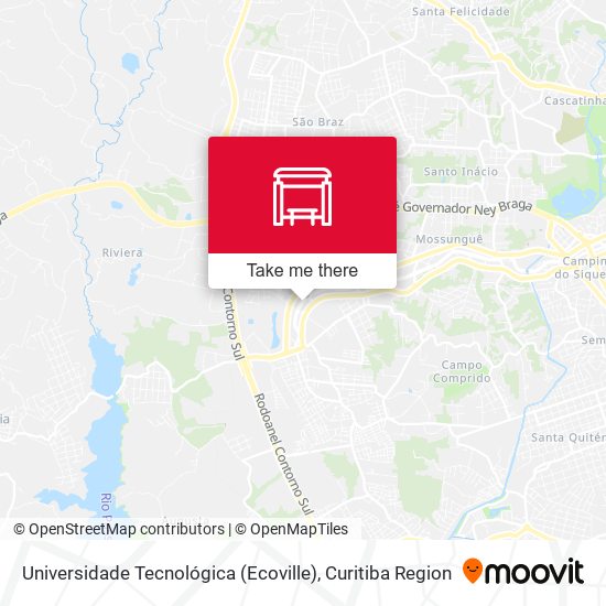 Universidade Tecnológica (Ecoville) map