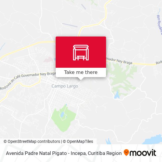 Mapa Avenida Padre Natal Pigato - Incepa