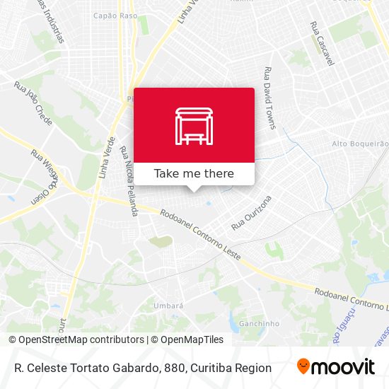 R. Celeste Tortato Gabardo, 880 map