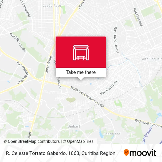 R. Celeste Tortato Gabardo, 1063 map