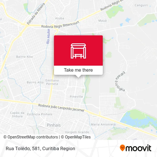 Rua Tolêdo, 581 map